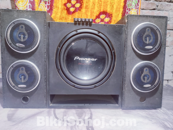 Pioneer subwoofer full setup